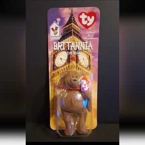 Britannia McDonald's TY Beanie The Bear  Beanie Baby
